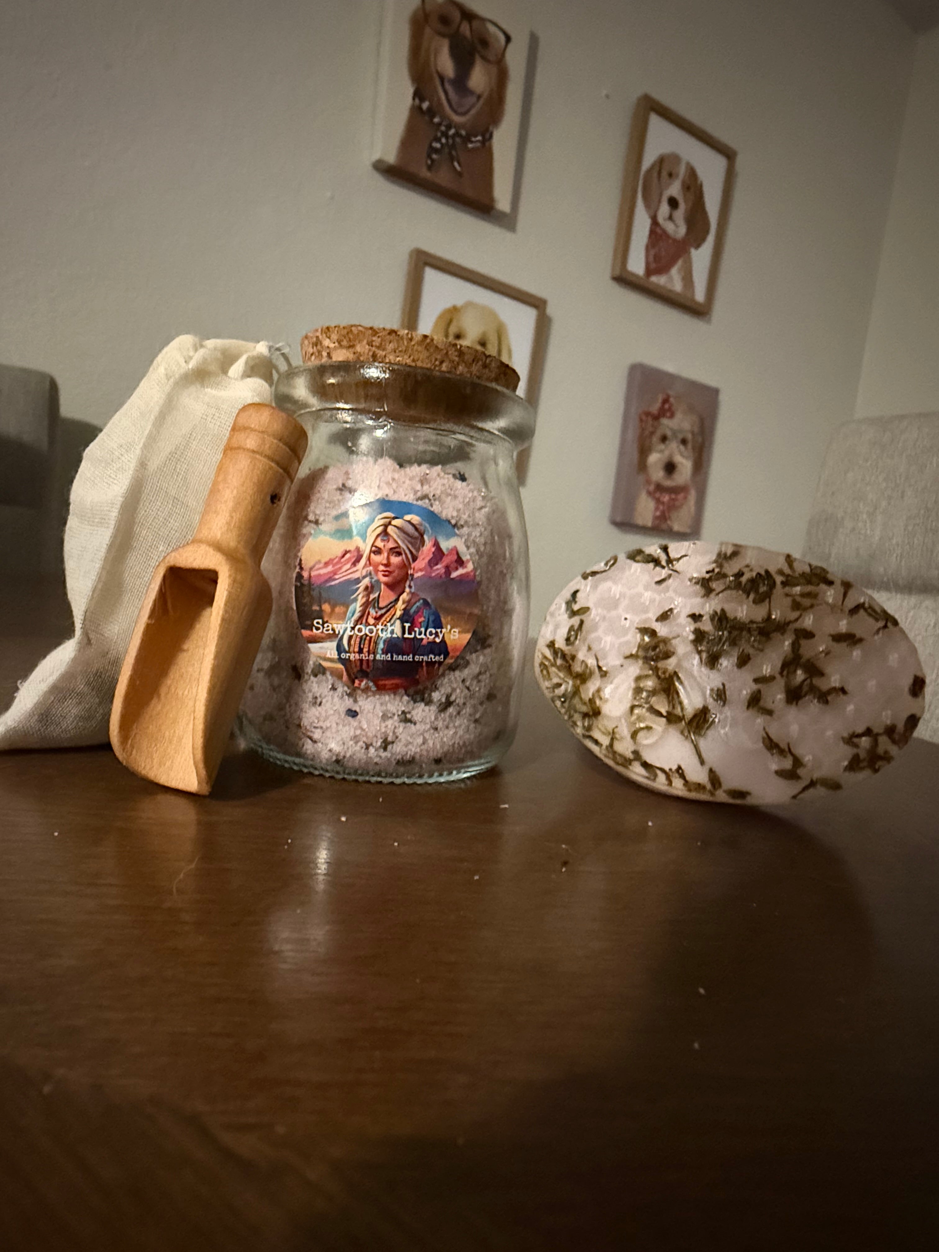 Lavender Soap and Bath Salts Set